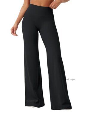 High Waist Straight Leg Yoga Pants No Front Seam Workout Leggings
